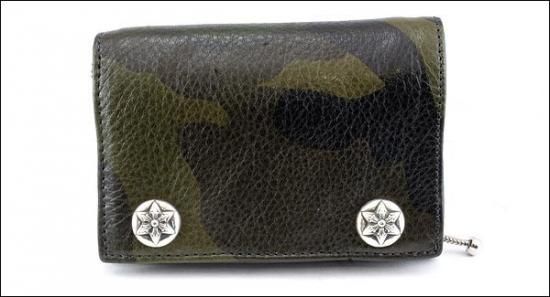 クロムハーツ 財布(Chrome Hearts)3フォールド スターボタン タンク