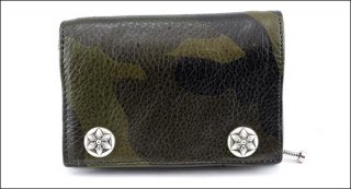 クロムハーツ 財布（Chrome Hearts）3フォールド スターボタン タンクカモレザー ウォレット【クロム・ハーツ】【クロムハーツ財布】【名古屋】