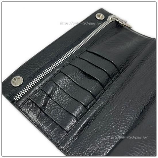 クロムハーツ 財布(Chrome Hearts)ロングクロスボタンブラック クロムハーツ 財布(Chrome Hearts)ロングクロスボタンブラック