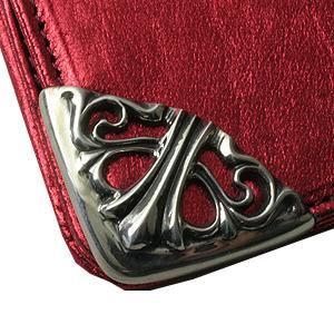 CHROME HEARTS（クロムハーツ）長財布 レッド クロムハーツ 財布（Chrome Hearts）REC F ZIP＃2 フィリグリー