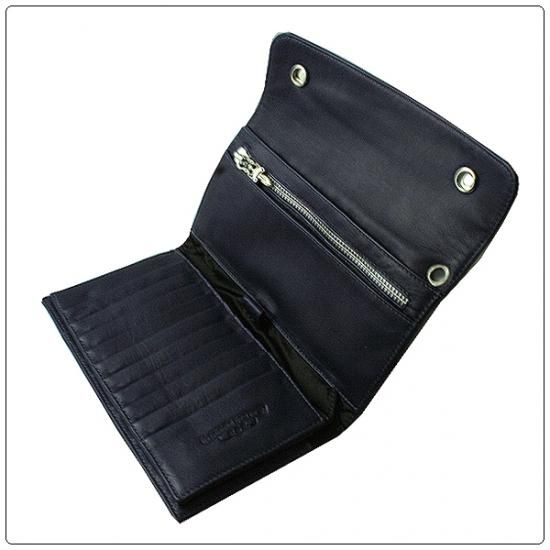 クロムハーツ　ウェーブウォレット　正規品 クロムハーツ 財布（Chrome Hearts）ウェーブ ウォレット クロス