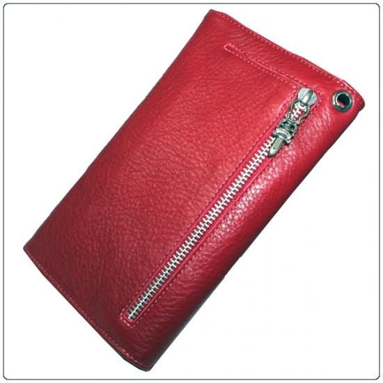 CHROME HEARTS WAVE WALLET 財布 RED