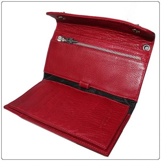 CHROME HEARTS WAVE WALLET 財布 RED