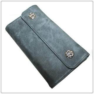 クロムハーツ 財布（Chrome Hearts）ウェーブ ウォレット BSフレアボタン グレースウェードレザー【クロム・ハーツ】【クロムハーツ財布】【名古屋】