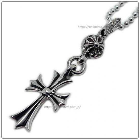 CHROME HEARTS 1Ball Tiny CH Cross ネックレス