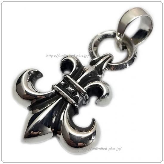 CHROME HEARTS クロムハーツ BS FLUER w/BALE/BSフレアペンダント Wベイル/ペンダントネックレストップ シルバー