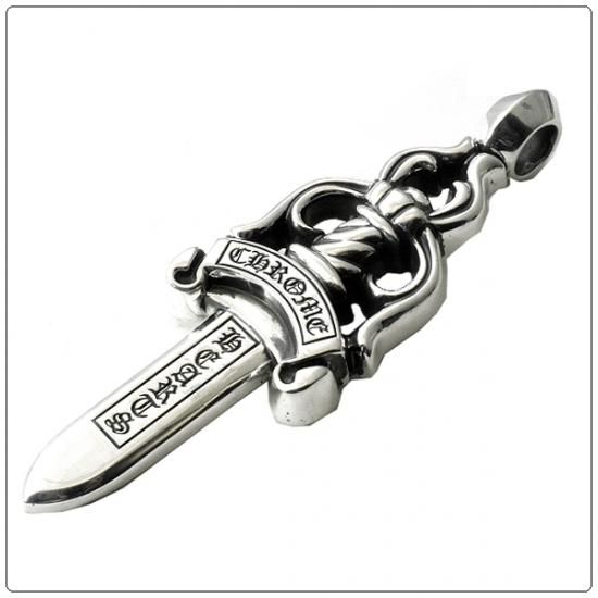 クロムハーツ CHROME HEARTS ■ 【 LARGE DAGGER 】 ラージ ダガー シルバー ネックレス トップ　29715