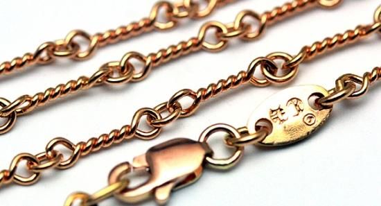 Chrome Hearts クロムハーツ 22k ツイストチェーン