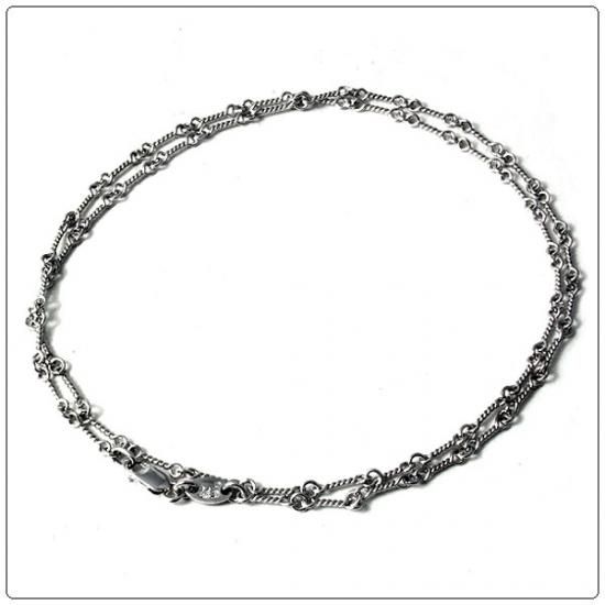クロムハーツ(Chrome Hearts)ネックレス チェーン 18Kホワイトゴールドツイスト 20インチ 【クロム・ハーツ】【クロムハーツ財布】