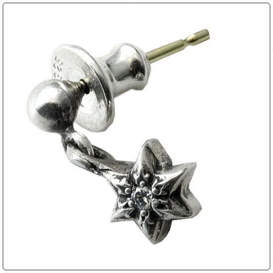 クロムハーツ Chrome Hearts ピアス タイニースター ドロップワン ウィズ ダイヤモンド クロム ハーツ