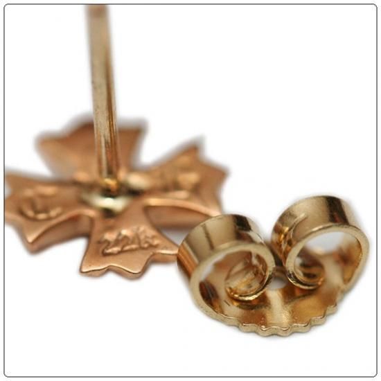クロムハーツ(Chrome Hearts)ピアス 22K ゴールド #2 CHプラス クロムハーツ(Chrome Hearts)ピアス 22K ゴールド #2 CHプラス