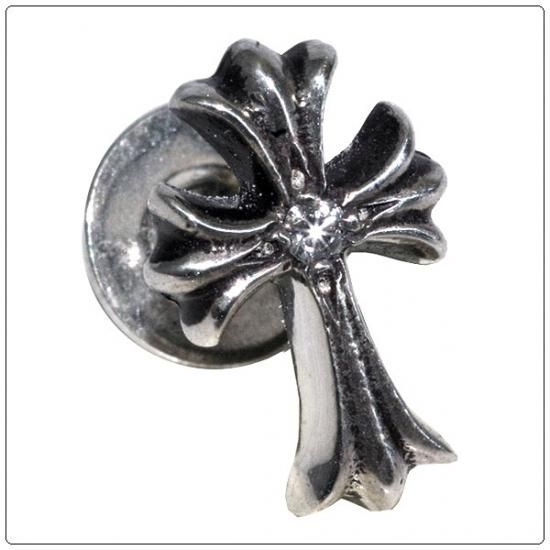 クロムハーツ Chrome Hearts ピアス 2chクロスファット ウィズ ダイヤモンド クロム ハーツ