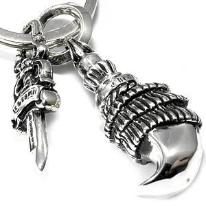 クロムハーツ(Chrome Hearts)キーリング クロウ ウィズ クロムハーツ(Chrome Hearts)キーリング クロウ ウィズ