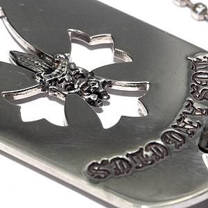 クロムハーツ（Chrome Hearts）ドッグタグ クロス ダガー LOS ANGELES 