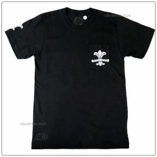 <img class='new_mark_img1' src='https://img.shop-pro.jp/img/new/icons14.gif' style='border:none;display:inline;margin:0px;padding:0px;width:auto;' />クロムハーツ（Chrome Hearts）Tシャツ メンズショートスリーブ/半袖 ポケット クルー 737 ブラック ”Sサイズ”【クロム・ハーツ】