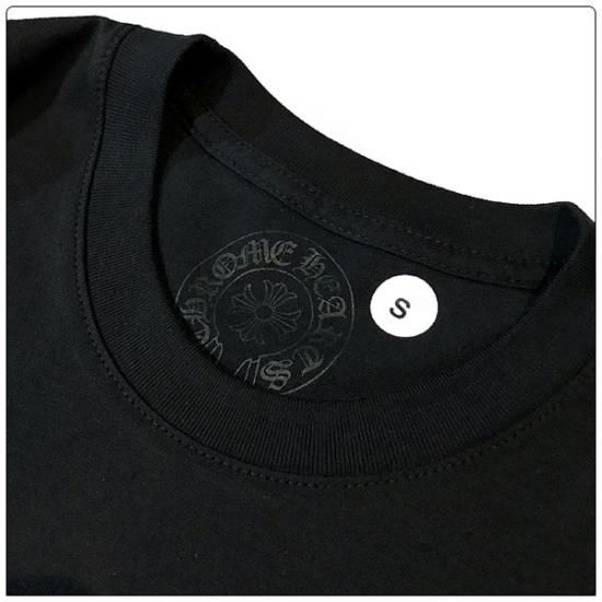 [USED/]CHROME HEARTS クロムハーツ 半袖Ｔシャツ Tシャツ ブラック S ロゴ S  tdc-001735-4d