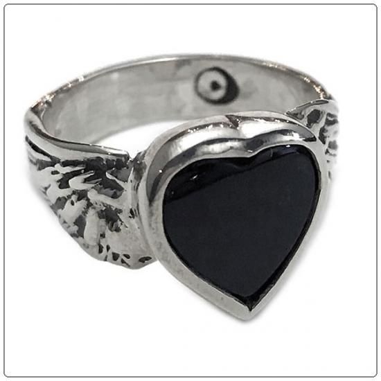 アレックスストリーターオニキスリング アレックスストリーター/ALEX STREETER リング オニキス ハート