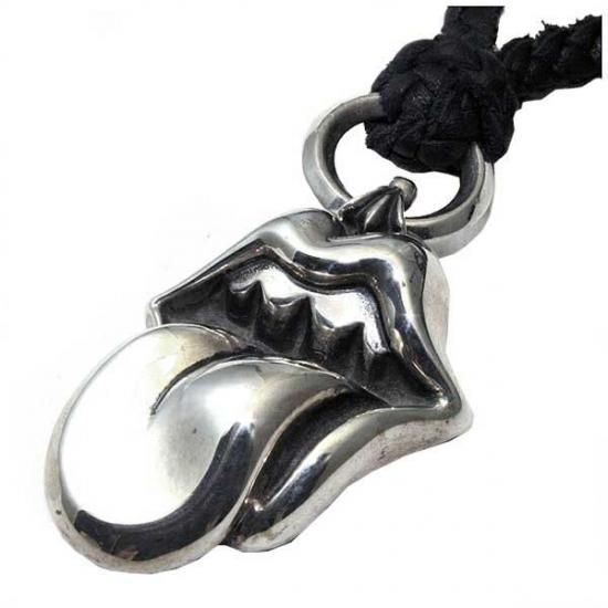 クロムハーツ ペンダント ネックレス Chrome Hearts リップス タン ペンダント ローリングストーンズ限定