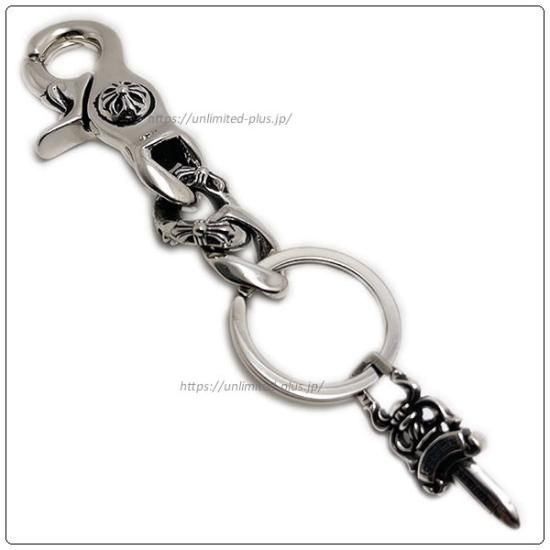 CHROME HEARTS クロムハーツ FOTI DLFN No5 DGGR フォティ ダガー キーチェーン シルバー ※国内ギャラ付き