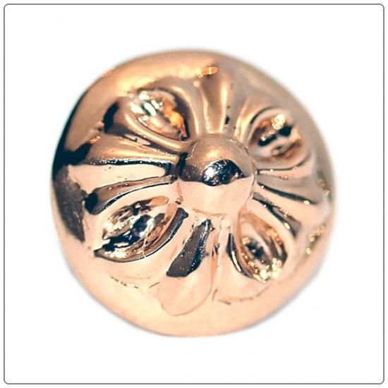 クロムハーツ Chrome Hearts ピアス 22k ゴールド クロスボール スタッド
