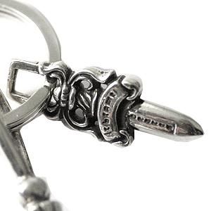 クロムハーツ（Chrome Hearts）キーリング スモール ローラー ウィズ スプリットリング #5ダガー