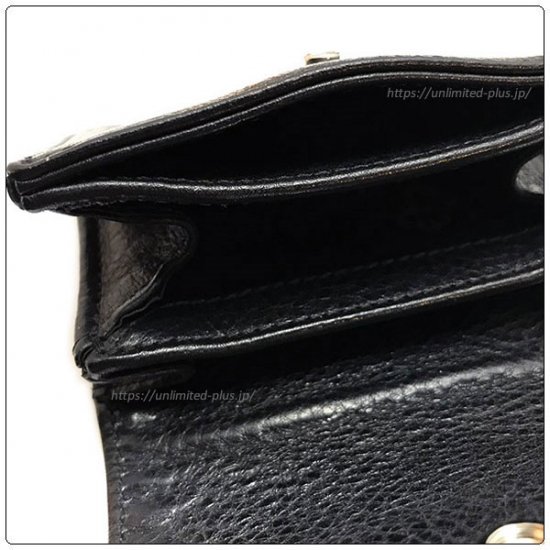 クロムハーツ 財布 (Chrome Hearts) ウォレット タイニー CHプラス ブラック ヘビー レザー【クロム・ハーツ】【名古屋】