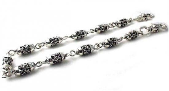 クロムハーツ Chrome Hearts ウォレットチェーン ケルティック ローラー 2クリップ ロング クロム ハーツ