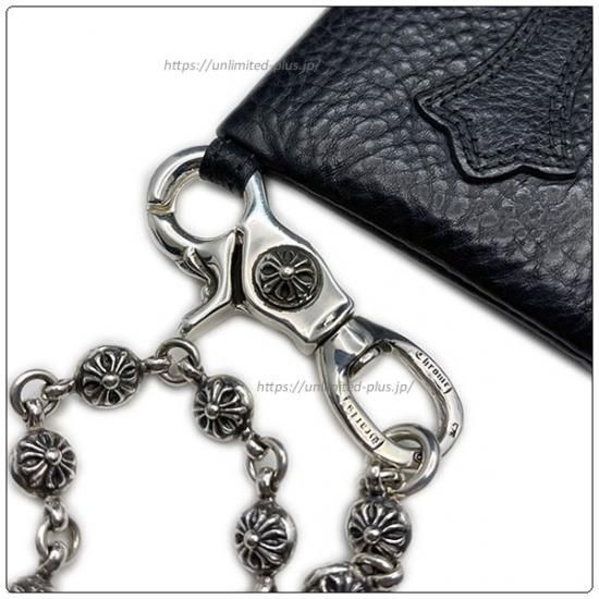 クロムハーツ 財布 Chrome Hearts ウォレット タイニー ジップ ブラック ヘビー レザー クロム ハーツ 名古屋
