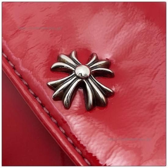 クロムハーツ 財布 Chrome Hearts ウォレット タイニー Chプラス レッド パテント エナメル レザー 海外限定カラー クロムハーツ 財布 Chrome Hearts ウォレット タイニー Chプラス レッド パテント エナメル レザー 海外限定カラー