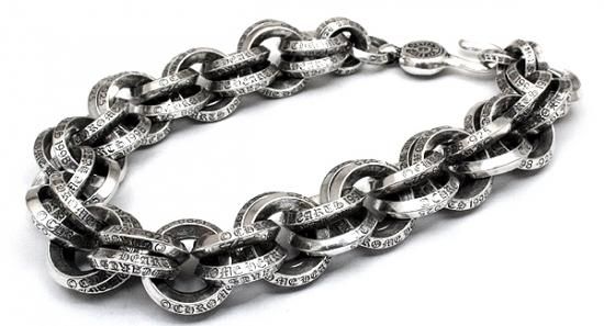 Chrome Hearts(クロムハーツ) ダブルBリング シルバーブレスレット