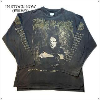 CRADLE OF FILTH (クレイドル オブ フィルス) THE WALL-EYED VAIN & INSANE 1998 ヴィンテージ バンド Tシャツ ロング スリーブ 