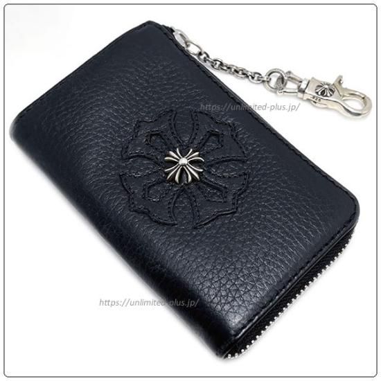 クロムハーツ 財布 (Chrome Hearts) ウォレット ミニ ポーチ ブラック