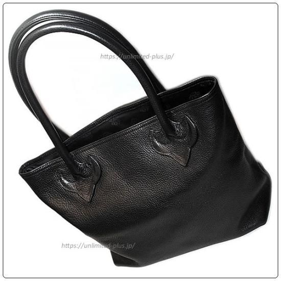 CHROME HEARTS クロムハーツ FS TOTE FSトート クロスパッチ付きレザートートバッグ ブラック