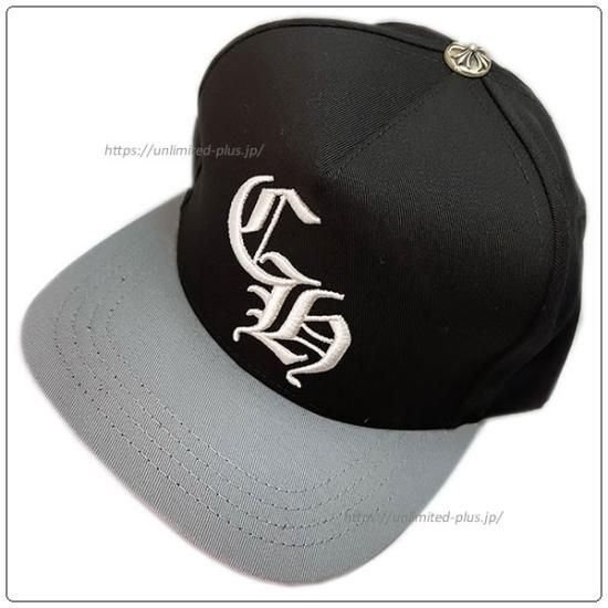 CHROME HEARTS クロムハーツ CH LOGO BASEBALL CAP 5パネル フロントロゴ ベースボールキャップ 帽子 ブラック/グレー