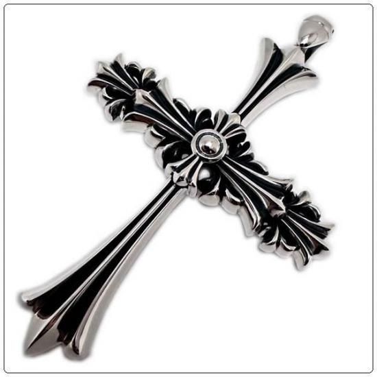 ロンワンズ (LONE ONES) ペンダント クロム クロス ラージ