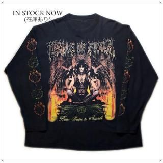 CRADLE OF FILTH (クレイドル オブ フィルス) NIGHTMARE COMING 2001 ヴィンテージ バンド Tシャツ ロング スリーブ