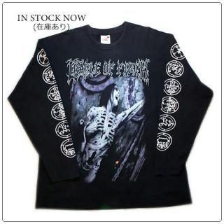 CRADLE OF FILTH (クレイドル オブ フィルス) TOTAL FUCKING DARKNESS 2000 ヴィンテージ バンド Tシャツ ロング スリーブ
