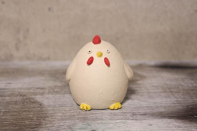 信楽焼】にわとりくん人形【置物】 Chickin figure - SHELTER 信楽焼】にわとりくん人形【置物】 Chickin figure - SHELTER