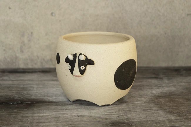 ˥ޥPOTˤ塼塼 Holstein flower pot