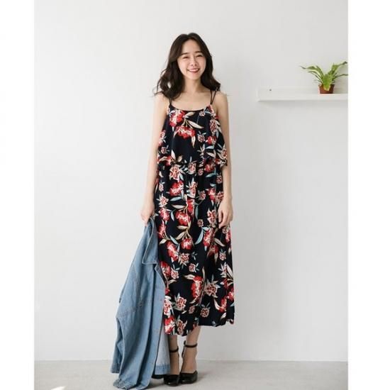 リゾート ロングワンピース レディース 花柄 マキシ丈 リゾート 上品 結婚式 パーティー カジュアル キャミワンピ Pg5556 ワンピの里 リゾート ロングワンピース レディース 花柄 マキシ丈 リゾート 上品 結婚式 パーティー カジュアル キャミワンピ Pg5556 ワンピの里