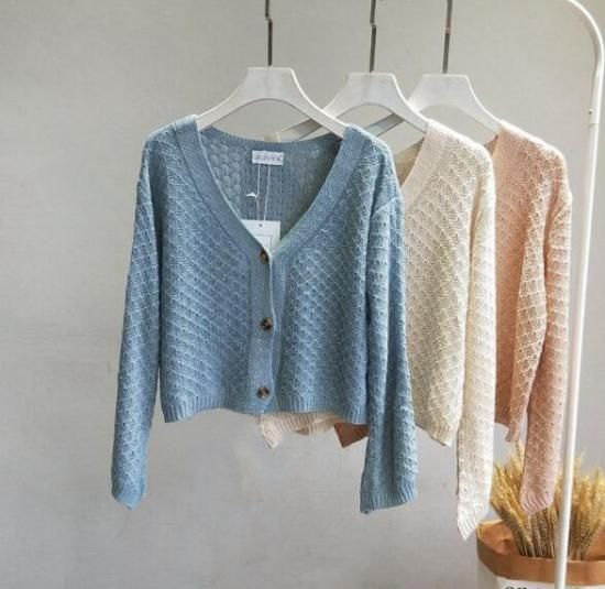 リブニット トップス レディース 大きいサイズ ニットセーター 全5色 長袖 透かし彫り ショート丈 カットソー カーディガン バックル Cn9042 ワンピの里 リブニット トップス レディース 大きいサイズ ニットセーター 全5色 長袖 透かし彫り ショート丈 カットソー カーディガン バックル Cn9042 ワンピの里