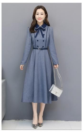 ロングワンピース ワンピ ニット 韓国 きれいめ コーデ 冬 秋冬 秋 40代 30代 通勤 30代 フォーマル 上品 長袖 無地 aライン おしゃれ きれいめ オフィス 大人 大きいサイズ ワンピの里