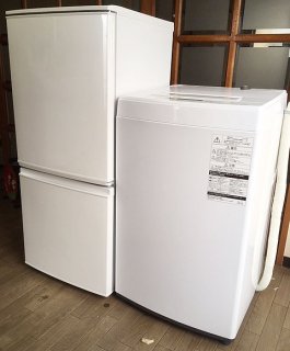 【セット販売  ID :  S-004】<br>冷蔵庫：シャープ／2016年製／137ﾘｯﾄﾙ<br>洗濯機：東芝／2017年製／4.5kg