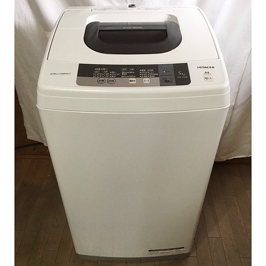 洗濯機【W-004】日立／2016年製／5kg - 良品家電リサイクル ...