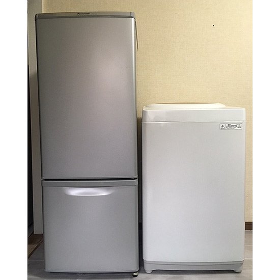セット販売 S-009】冷蔵庫：Panasonic／2014年製／168ﾘｯﾄﾙ洗濯機：東芝