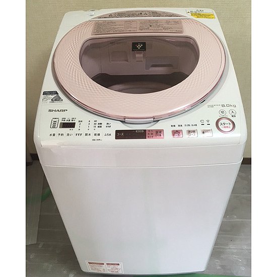 洗濯機【W-012】SHARP／2017年製／8kg - 良品家電リサイクルショップ