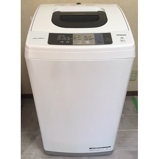 洗濯機【ID : W-013】日立／2017年製／5kg - 良品家電リサイクル ...