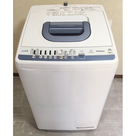洗濯機【ID : W-017】日立／2017年製／7kg - 良品家電リサイクル ...