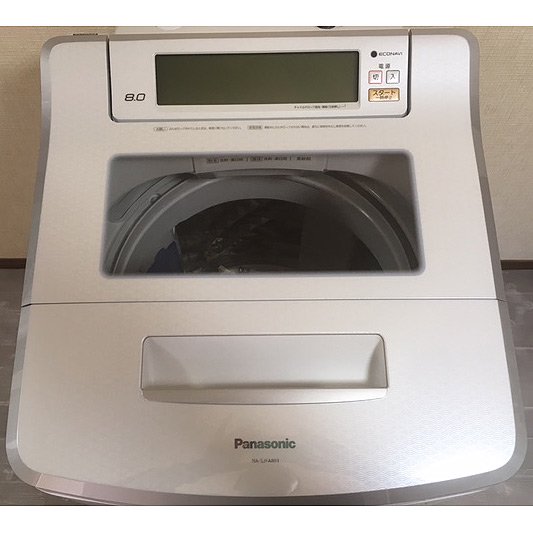 洗濯機【ID : W-019】Panasonic／2018年製／8kg - 良品家電リサイクル 