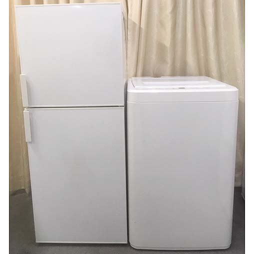 セット販売 ID : S-038】冷蔵庫：無印良品／2018年製／140ﾘｯﾄﾙ洗濯機
